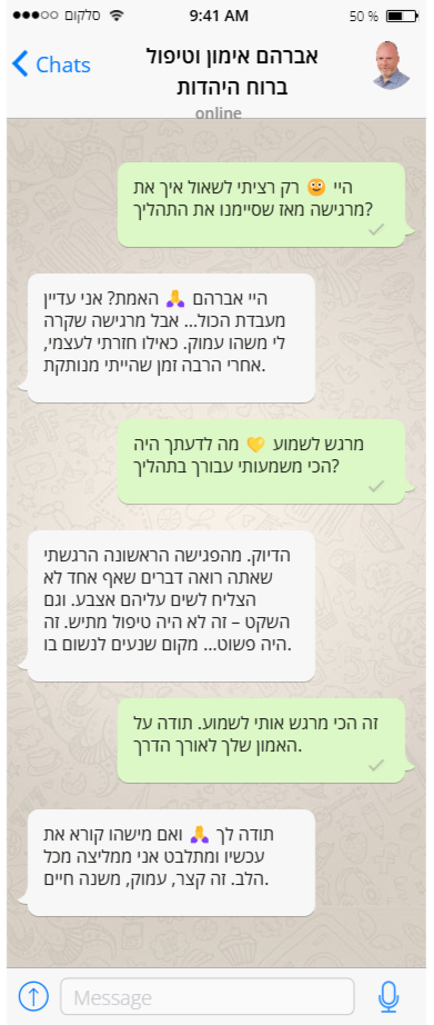 המלצה טיפול רגשי חמשת הרבדים
